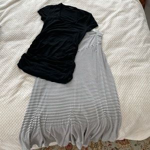 Maternity top and skirt